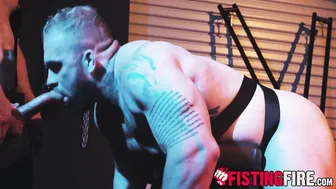 Devin Franco dominates muscular bodybuilder in dungeon fetish session