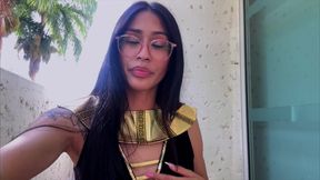 Gisele Amore's Ancient Egyptian Giantess Domination 4K POV Shrinking Fantasy Awaits!