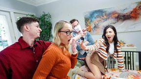 Thanksgiving Family Dinner Turns into a Freeuse Orgy