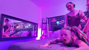 Lesbian Goth Girls Fucking Colourful Dreadheaded Slut