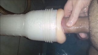 Under the shower with my fleshlights