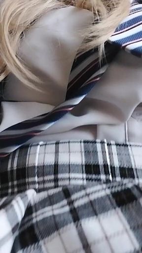 Dolled-up College Girl Cumshot