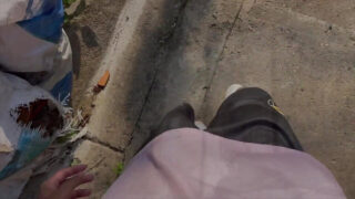 Hairy amateur gay stroking his big dick before ass pounding