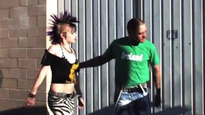 Tattooed cock in punk pussy
