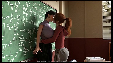 MILF Breeder [ FUTA NTR Hentai Game ] Ep.1 caught masturbating to the neighbour and deepthroat with my teacher !