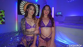 Valerica Steele & Brenna Mckenna - Two Tattooed Babe Share Big Dick