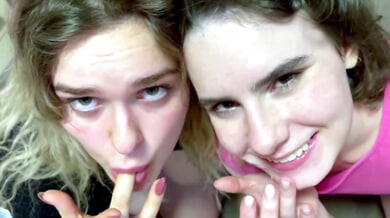 Leo Casanova gets double teamed by Amalia Davis and Bella Gray with messy facials
