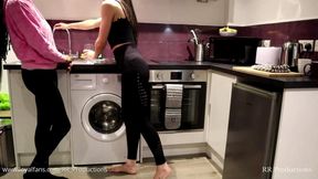 Spanked in front of his partner's friend