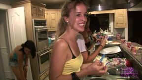 Private home video girls show tits ass & spread their pussies at a birthday