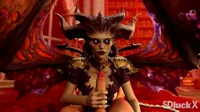 Solanis Seductive 3D Adventure Sparks Hot Blowjob Pleasure