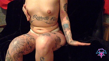 BleuBrutalRose - glamorous ... my beautiful hot wife looking fabolous ... she is such tease with her amazing sexy body ... strip-tease , high heels , gold lingerie , big ass white girl