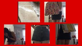 Show and Tell New Denim Shorts Cotton Hand Towels Tree Skirt and Wool Socks