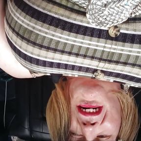 High Out Her Mind Sissy Cross Dresser Begs to Be Caught in Public