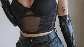 Soft sexy dance with bdsm custome