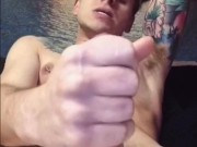 Hot Twink Strokes Big Cock & Shoots A Massive Load - onlyfans/nickatnightt