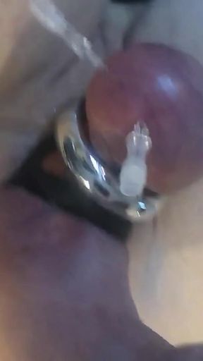 Thrilling moment from &quot;saline injection penis and needles through balls in bdsm cbt games&quot;