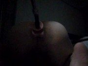 ピストンマシンhismithでケツイキして漏らすデブ