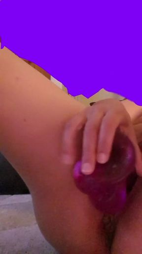 Watch me fuck myself with my pink dildo!