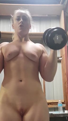 Nude Workouts, Lateral Raise, Bicep Curl