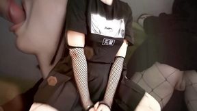 Altgirl Is Shy To Show Her Face, But Agreed To A Blowjob