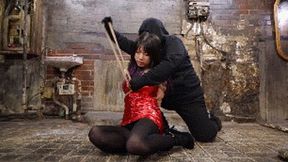 (4K at 60 FPS) MADE IN JAPAN 19! Ada the mercenary trapped in a zombie infested tunnel, tied and gagged by a mysterious woman!