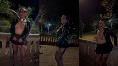 Exhibiendome en el Jardin de la presa como la puta que soy