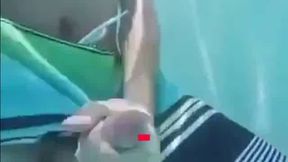 Underwater Jerk-Off Session Outdoors - Amateur Style