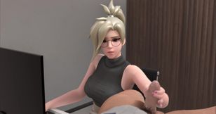 Mercy Secretary - Blonde Character Get Fucked At Work ( Simulator )