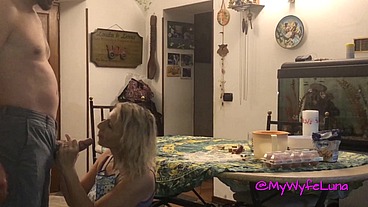 Instead of kneading the cake, get your ass kneaded