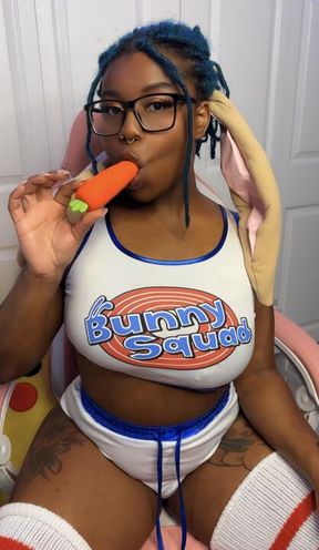 Lola Bunny Plays With Her Carrot