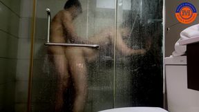 bareback shower sex
