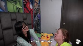 My roommate wants to watch movies to get to know each other and I get to know her delicious pussy.
