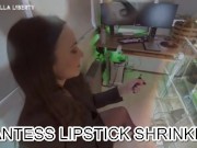 Giantess Stella Liberty is Your Boss and Shrinks You to Hold and Squeeze You in Her Hand