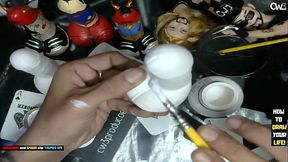 How do I prepare my dildo'_s for painting pornstar caracters