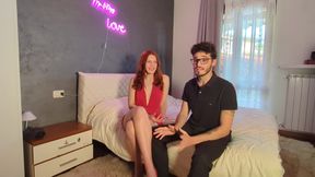 My Boyfriend Fucks a Couple in a Private Club (dp, Threesome MMF, Anal) (dia Ita)