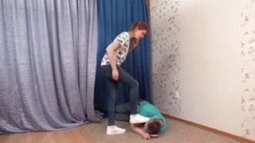 Active punishment for obedient guy by cute 18 yo ginger, vf1424h 720p