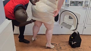 The service technician arrived to repair the laundry machines - (bbw Ssbbw, Fat Ass, Big Butt, Thick