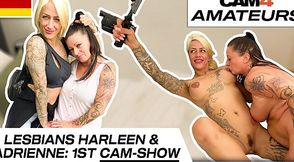 German Lesbians Harleen and Adrienne Get Dirty in Live Cam Show