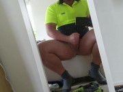 Tradie cumming on a pair of dirty Bonds underwear - Koby Falks
