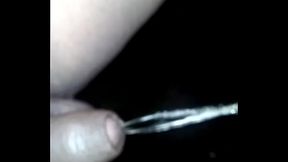 pissing forest at night