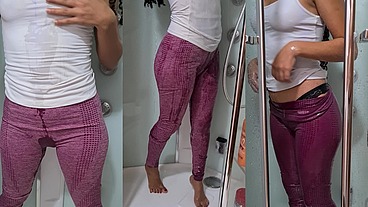 Pissing for a FAN - He requested a Custom video - I love to pee clothed!