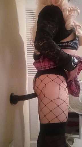 Naughty Brianna fucked by dildo