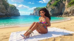Beach Bondage Confession Tied Up Helpless on the Deserted Shore