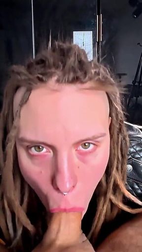 This Leather Jacket Turns Her Into Brain Melted Slut! Rough Fuck Makes Her Happy!