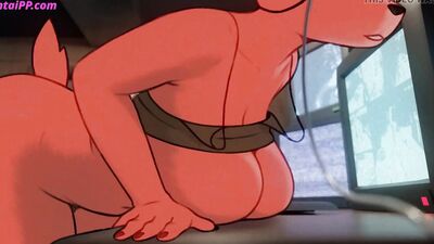 Watch this anime porn parody as a horny chick gets her big ass drilled in the dark