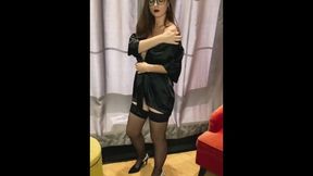 Hot Brunette Takes Off Her Panties For You