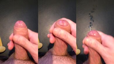 Swedish uncut jizz load tears through edging climax