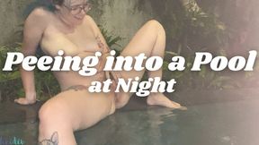 I'm going to pee into the pool