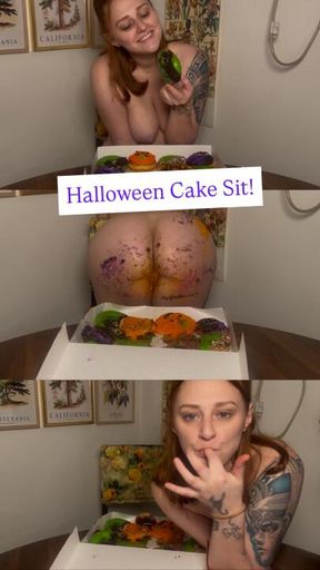 Halloween Cake Sit