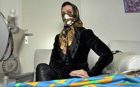 Silk Scarf Mask and Headscarf